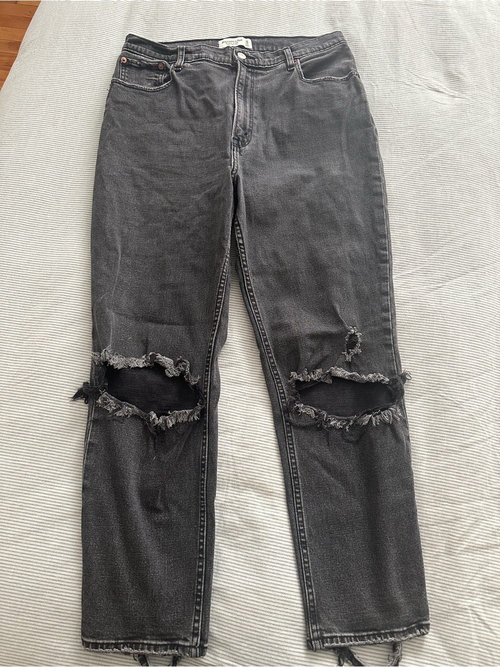 Abercrombie & Fitch Ankle Straight Ultra High Rise - Long